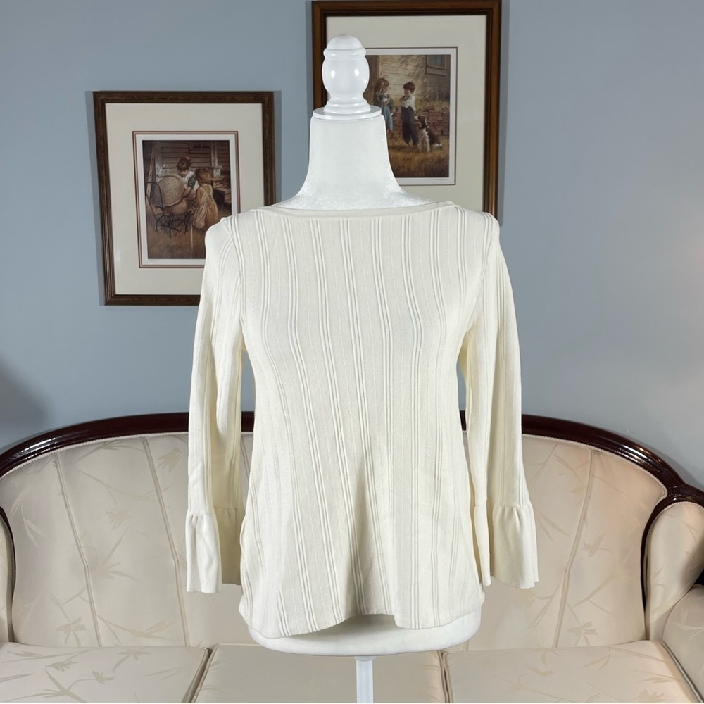 Anne Taylor Ribbed Knit Top - Picture 4 of 10